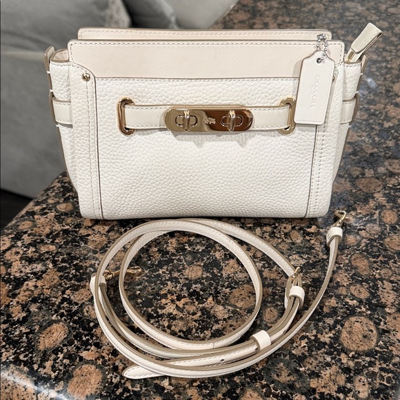 Coach Handbags - Coach Swagger wristlet/small crossbody bag (ivory/cream)